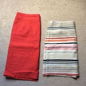 J crew and Ann Taylor skirts